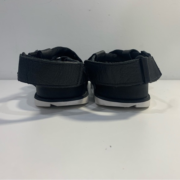 Sorel Women's Roaming Decon Sandals Black Flat Leather Fabric Criss Cross 8M - Picture 11 of 14